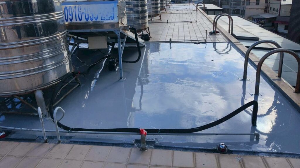 屋頂PU防水隔熱工程-台中沙鹿