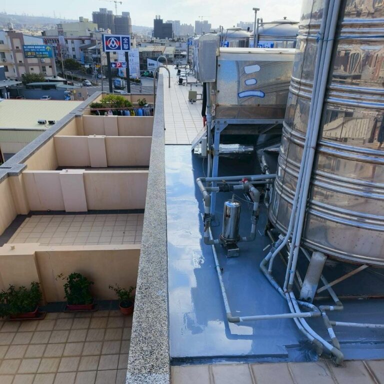 屋頂PU防水隔熱工程 台中沙鹿施工中10