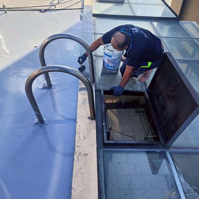 屋頂PU防水隔熱工程 台中沙鹿施工中11