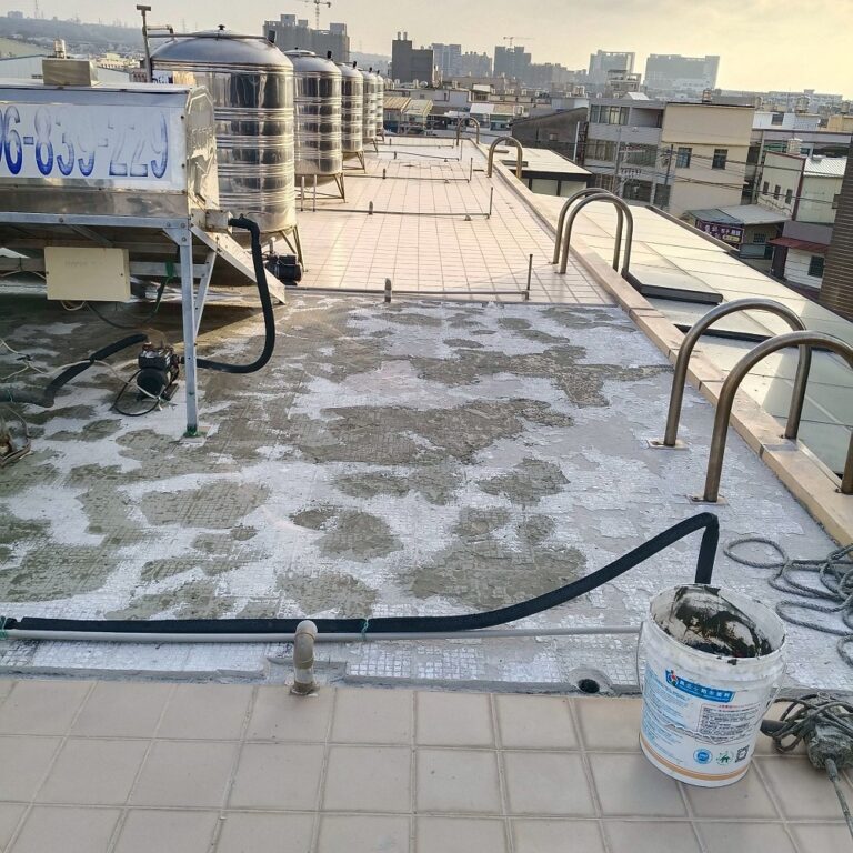 屋頂PU防水隔熱工程 台中沙鹿施工中4