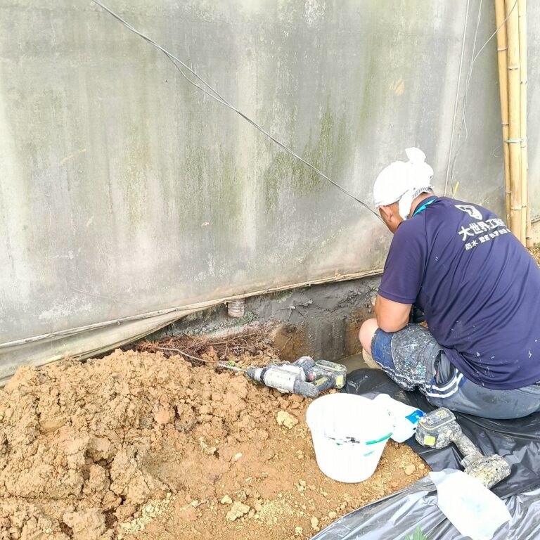 水溝抓漏工程 南投竹山施工中3