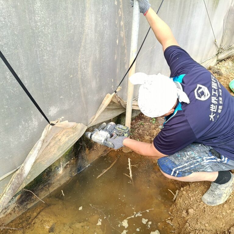 水溝抓漏工程 南投竹山施工中6