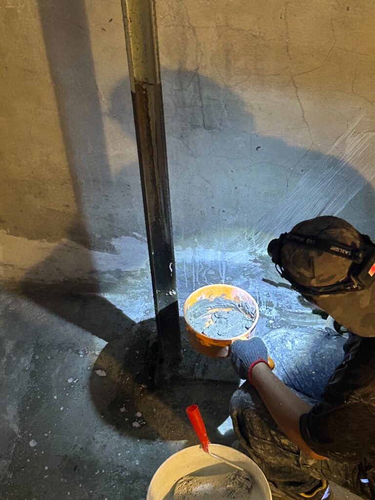 電梯基坑抓漏工程 台中高工第二座施工中3