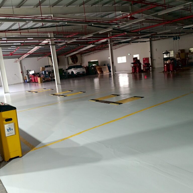EPOXY環氧樹脂地坪修補工程 馬自達 彰化廠完工1