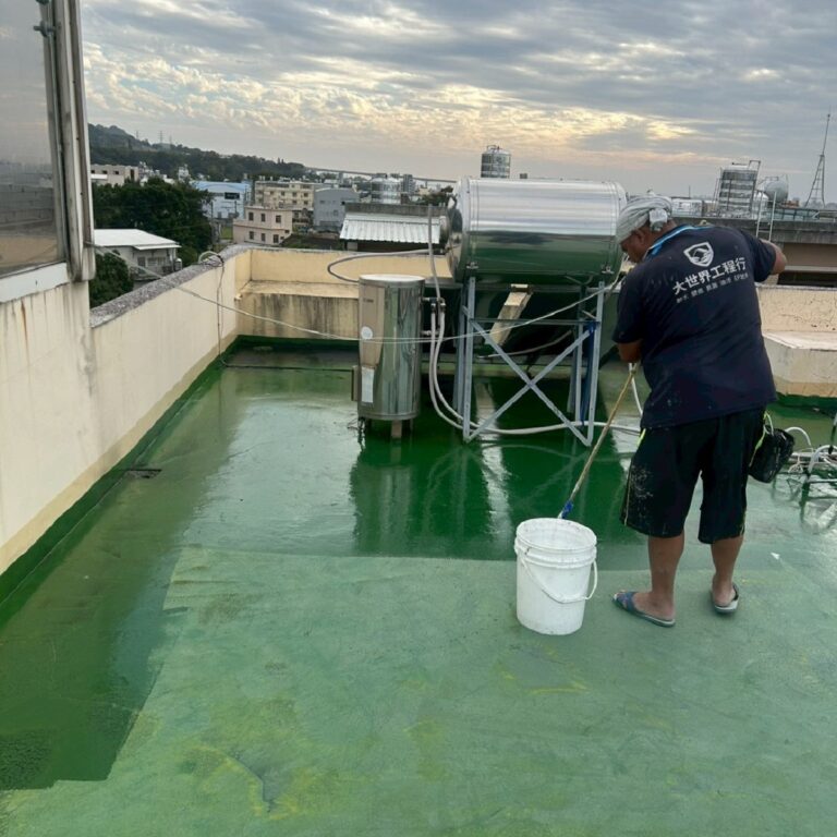 屋頂PU隔熱防水工程 台中豐原施工中1