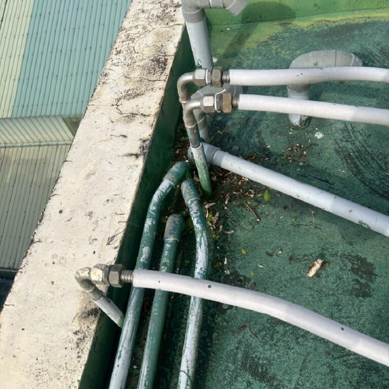 屋頂PU隔熱防水工程 台中豐原施工中4