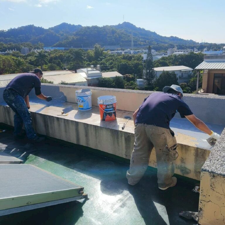 屋頂PU隔熱防水工程 台中豐原施工中5