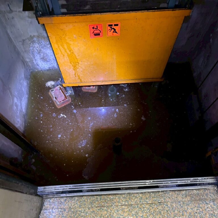 電梯基坑抓漏 芝加哥幼兒園 台中北屯施工前