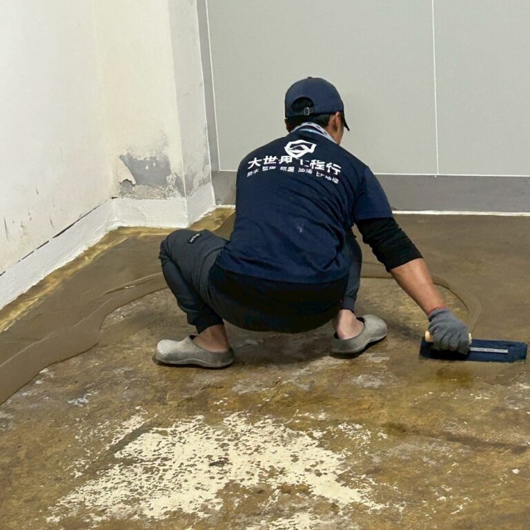 EPOXY環氧樹脂薄塗面漆工程 太平區新福路施工中2