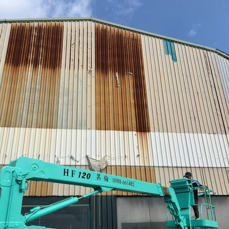 客戶調色鐵皮噴漆 嘉義TOTAL施工前