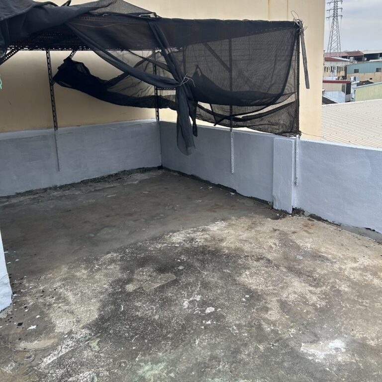 屋頂PU防水隔熱 台中太平永義路施工中5