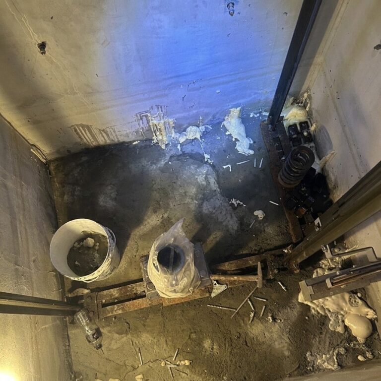 電梯基坑抓漏-台中龍富16街_施工中