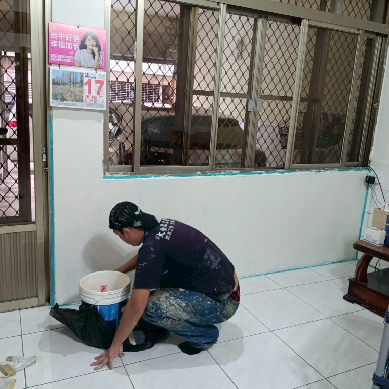 壁癌處理 台中太平育德路施工中