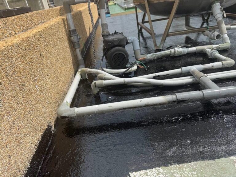 屋頂熱熔毯鋁箔面 台中沙鹿區3施工中